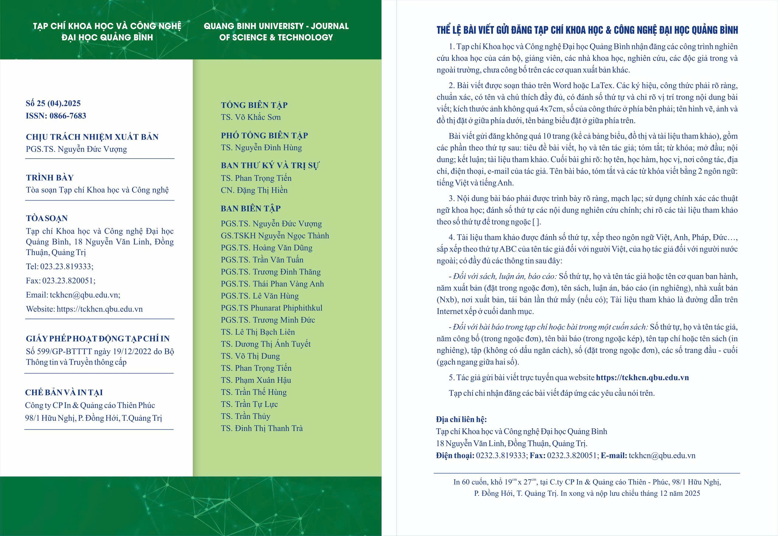 					Xem Tập 25 Số 4 (2025): Số 25 tập 4 năm 2025
				